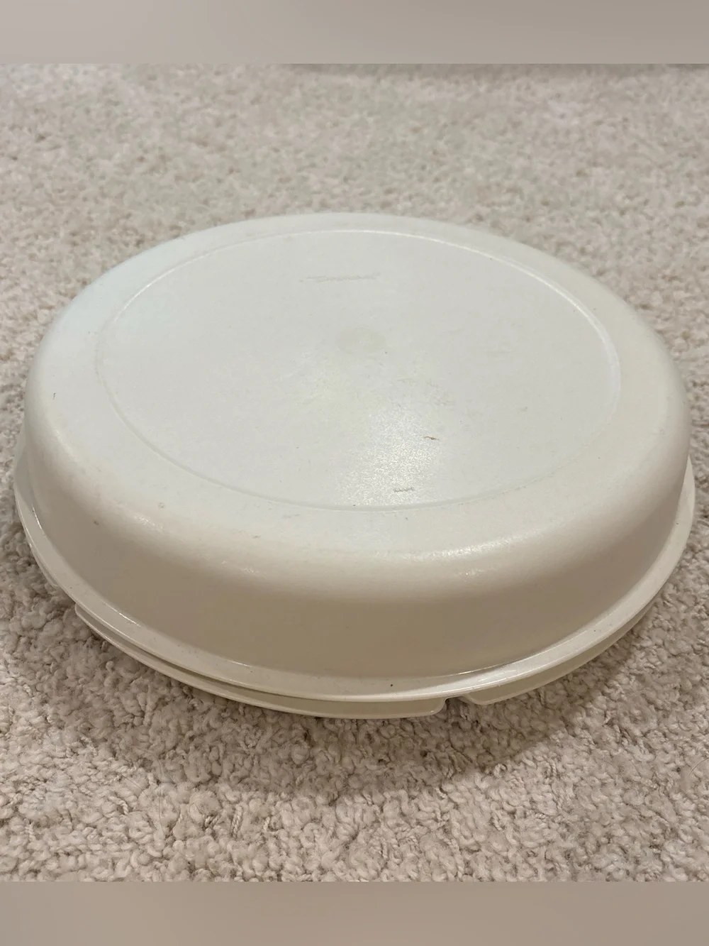 Vintage Tupperware Serving Center 7 Compartment Divided Party Snack Tray w/ Lid